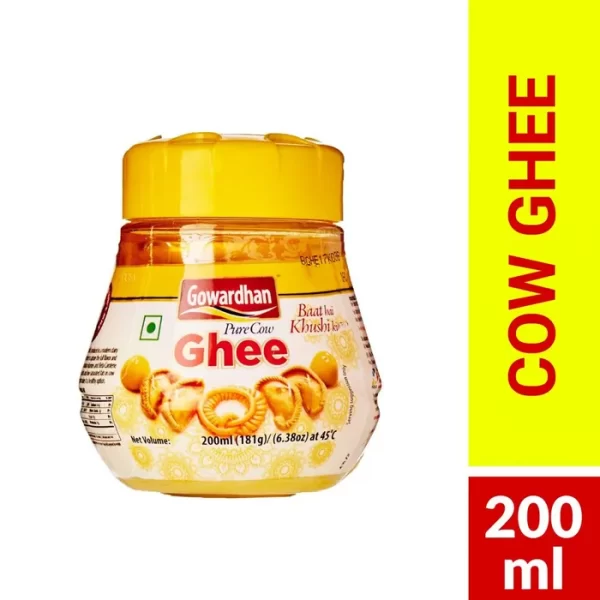 daily mib Gowardhan Pure Cow Ghee 200ml (Jar)