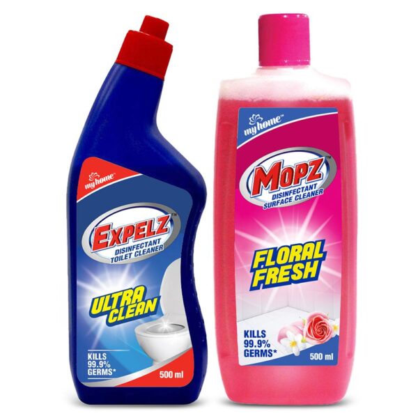 My Home Expelz & Mopz Floral Fresh Cleaning Combo Pack (500ml +500ml