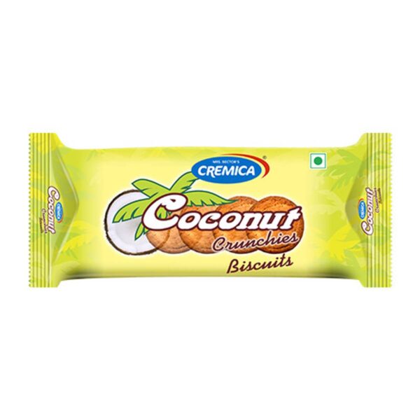 Cremica Coconut Crunchies biscuit 74g daily mib